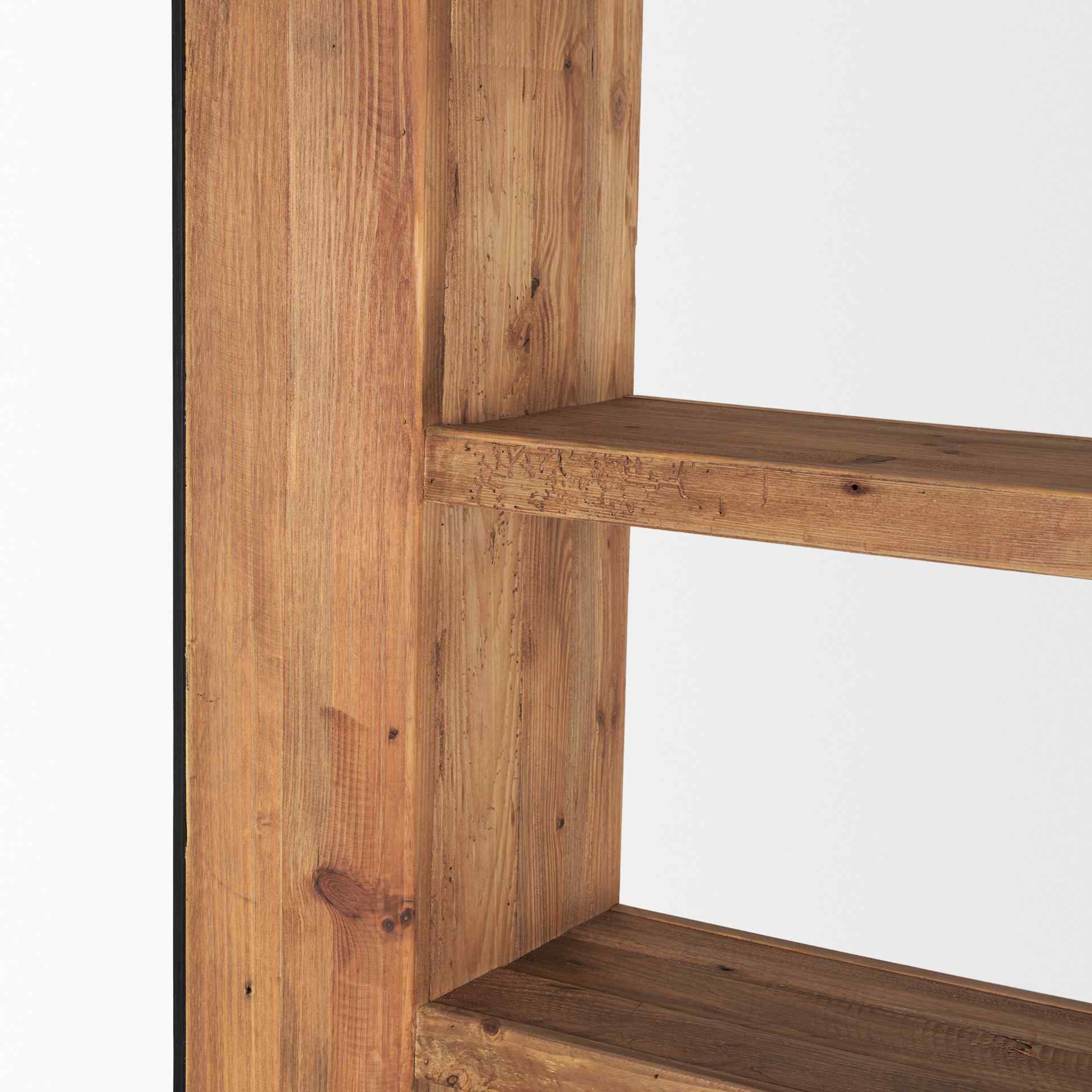 Tabor Natural Wooden Modern Etagere-Etageres-Mercana-LOOMLAN