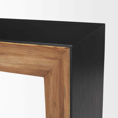 Tabor Natural Wooden Waterfall Console Table