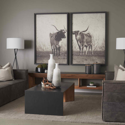 Tabor Natural Wooden Waterwall Media Console