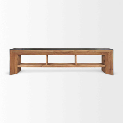 Tabor Natural Wooden Waterwall Media Console