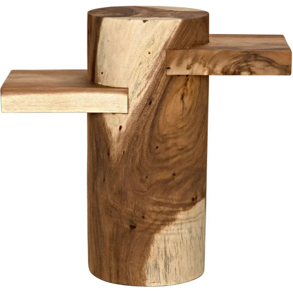 Tabula Side Table, Munggur Wood - LOOMLAN - Noir - Side Tables