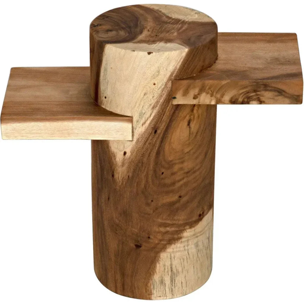 Tabula Side Table, Munggur Wood - LOOMLAN - Noir - Side Tables