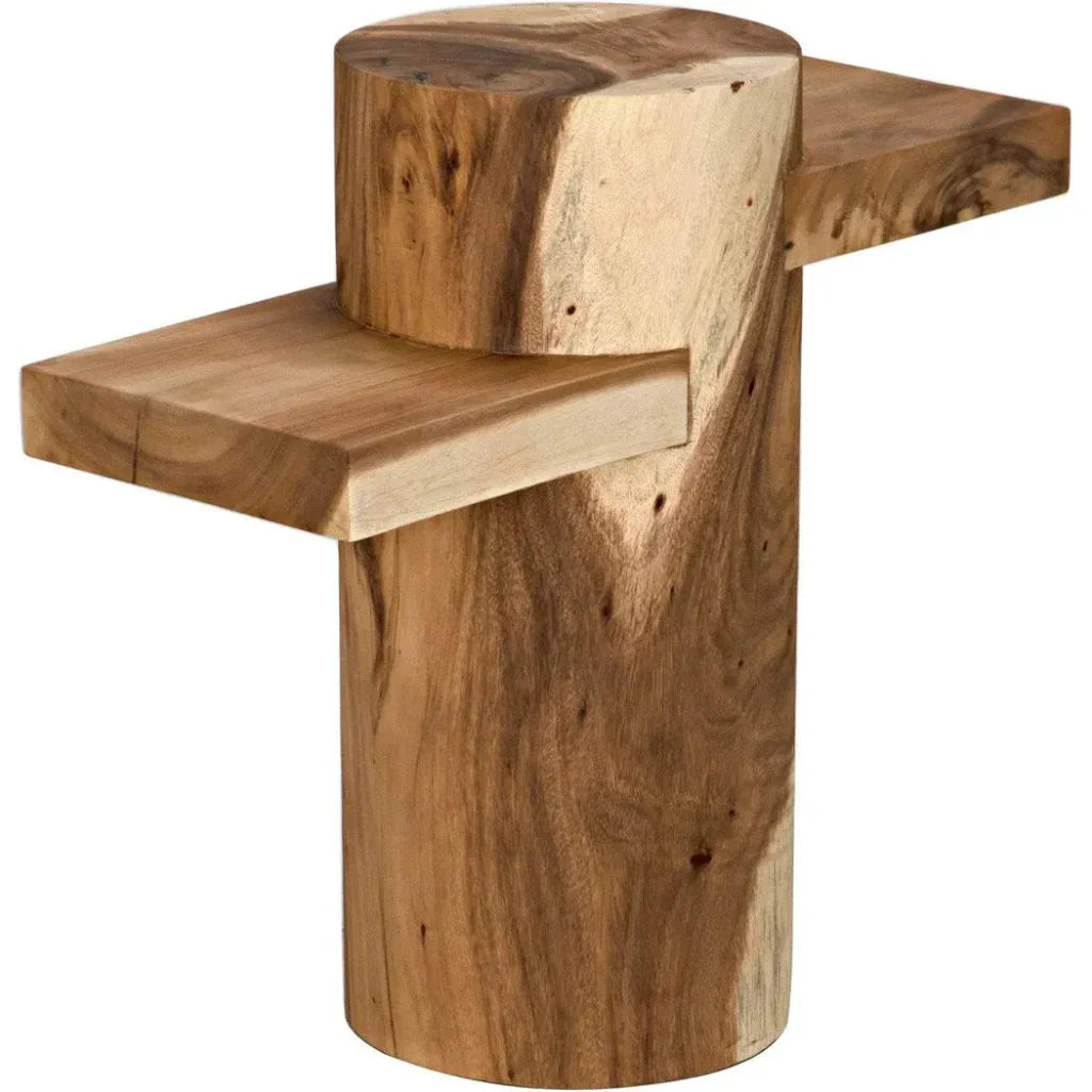 Tabula Side Table, Munggur Wood - LOOMLAN - Noir - Side Tables