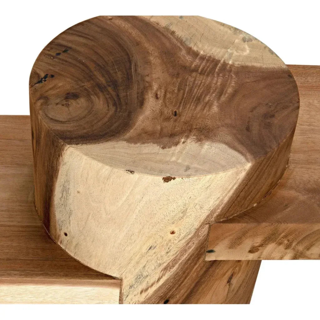 Tabula Side Table, Munggur Wood - LOOMLAN - Noir - Side Tables