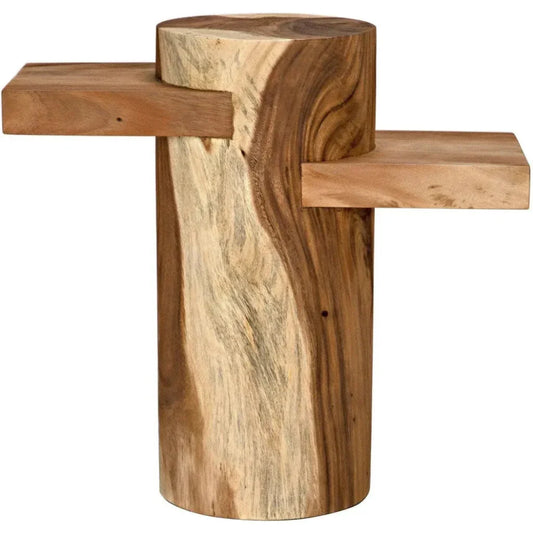 Tabula Side Table, Munggur Wood - LOOMLAN - Noir - Side Tables