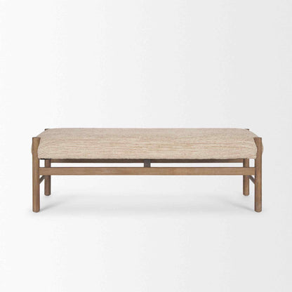 Tadi Rectangular Dark Brown Wood Bench