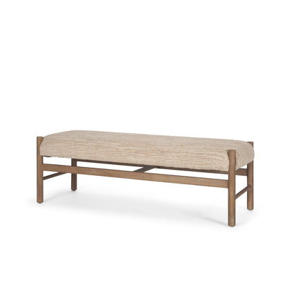 Tadi Rectangular Dark Brown Wood Bench