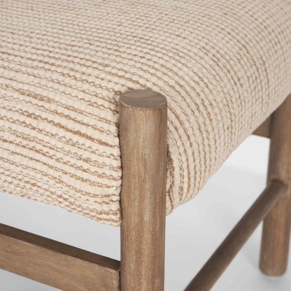 Tadi Rectangular Dark Brown Wood Bench