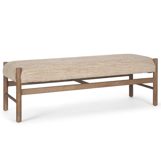 Tadi Rectangular Dark Brown Wood Bench