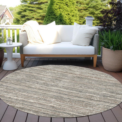 Taelain Brown Washable Indoor-Outdoor Rug