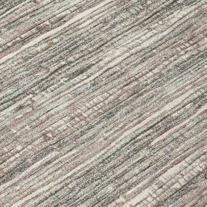 Taelain Brown Washable Indoor-Outdoor Rug