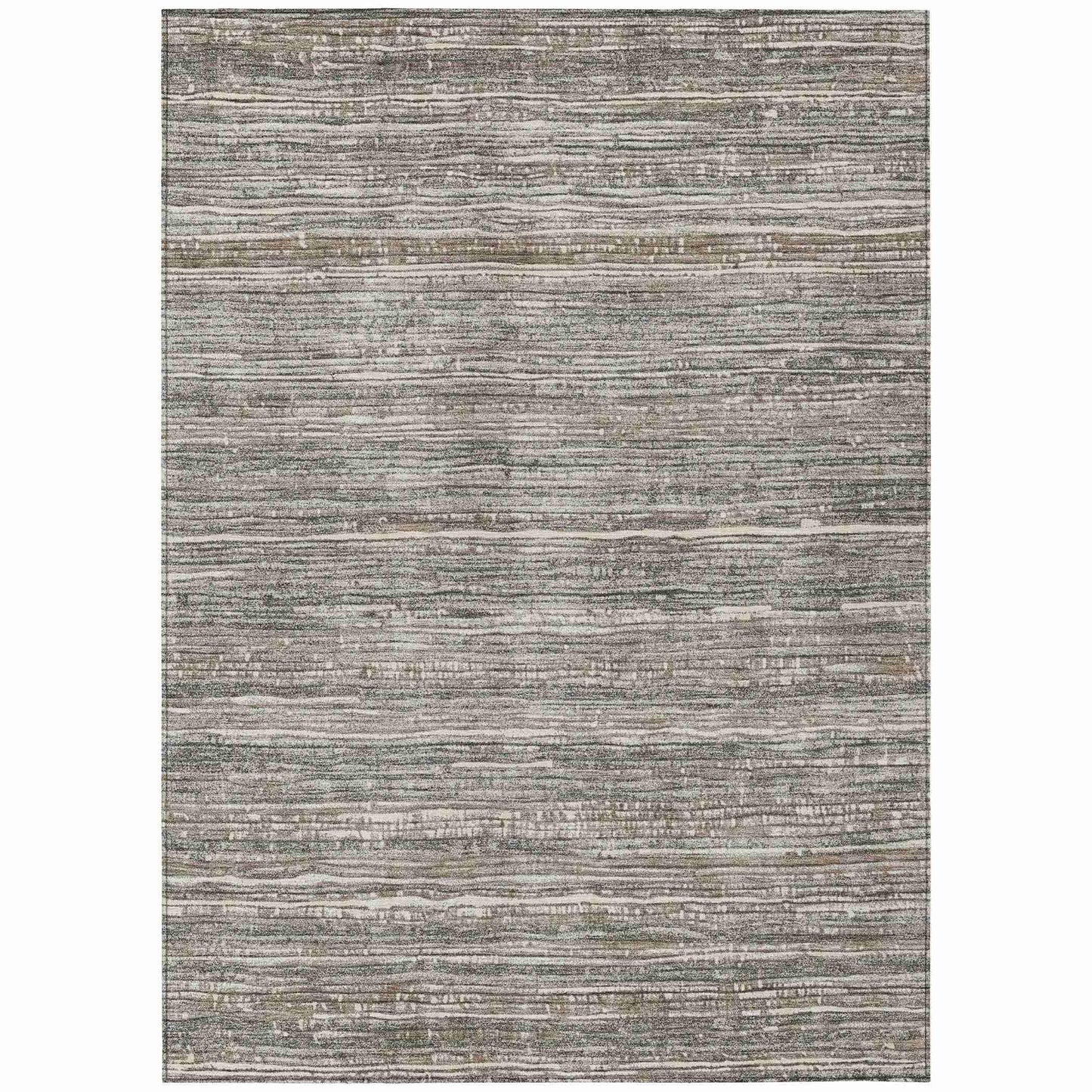 Taelain Brown Washable Indoor-Outdoor Rug