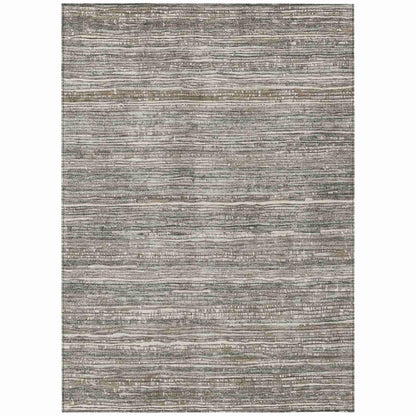 Taelain Brown Washable Indoor-Outdoor Rug