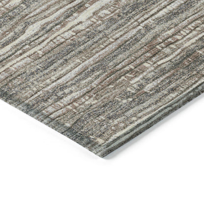 Taelain Brown Washable Indoor-Outdoor Rug