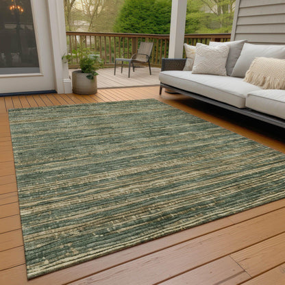 Taelain Fern Washable Indoor-Outdoor Rug