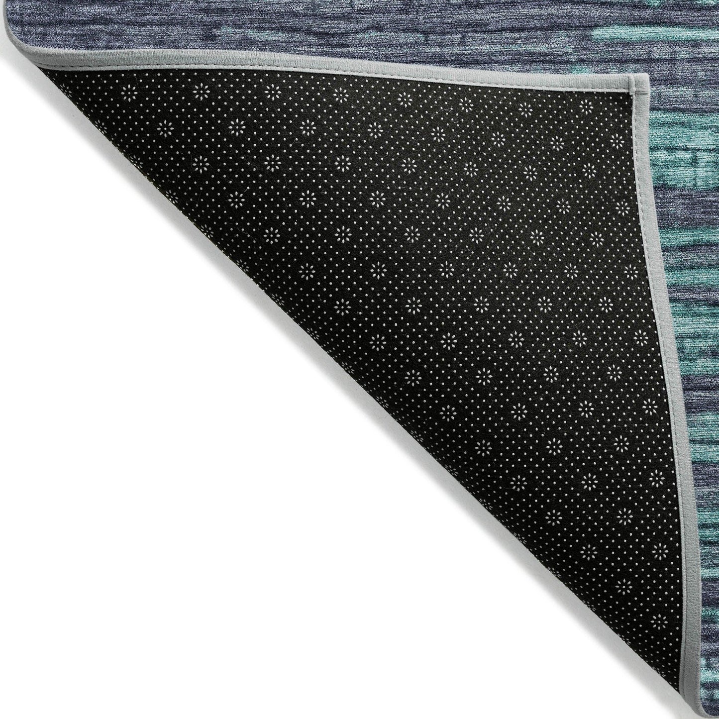 Taelain Teal Washable Indoor-Outdoor Rug