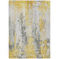 Taelara Gold Washable Indoor-Outdoor Rug