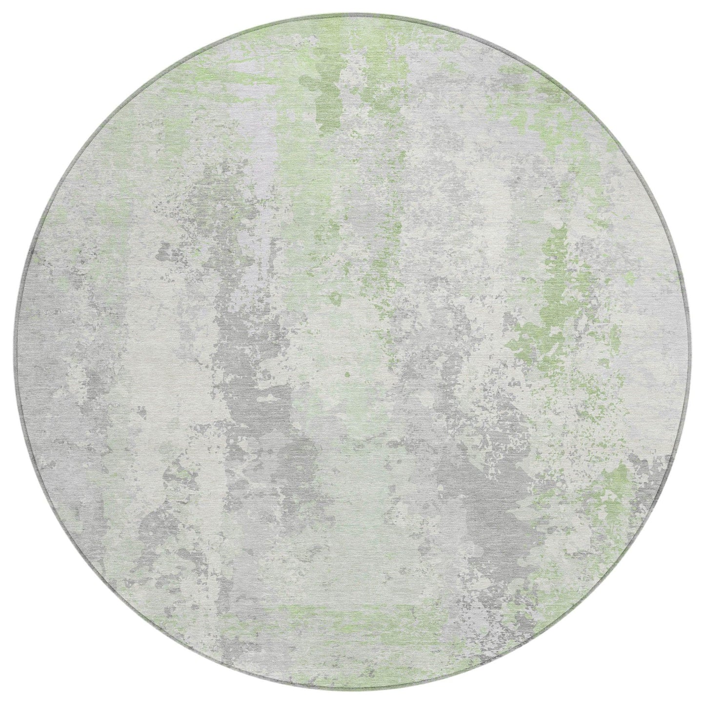 Taelara Green Washable Indoor-Outdoor Rug