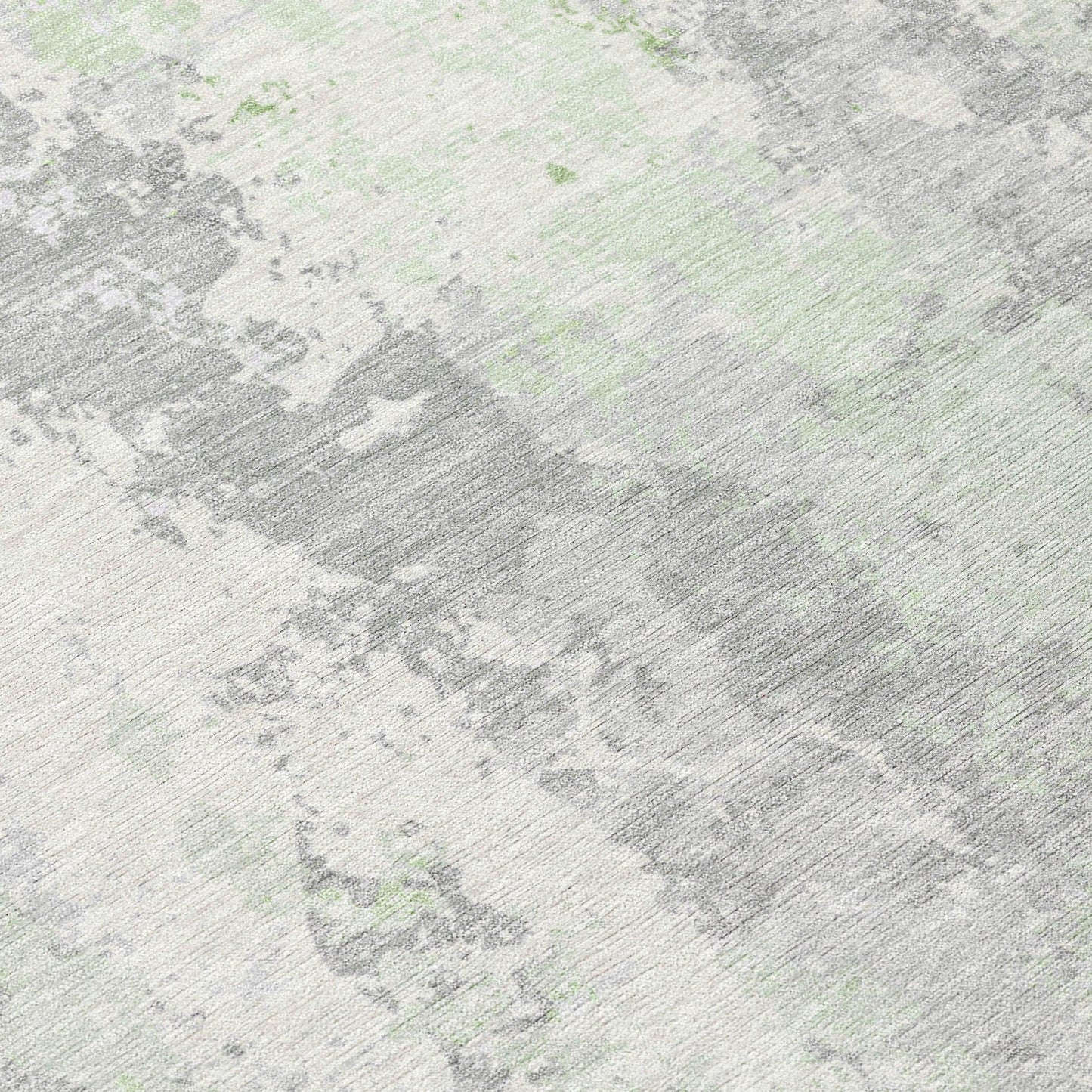 Taelara Green Washable Indoor-Outdoor Rug