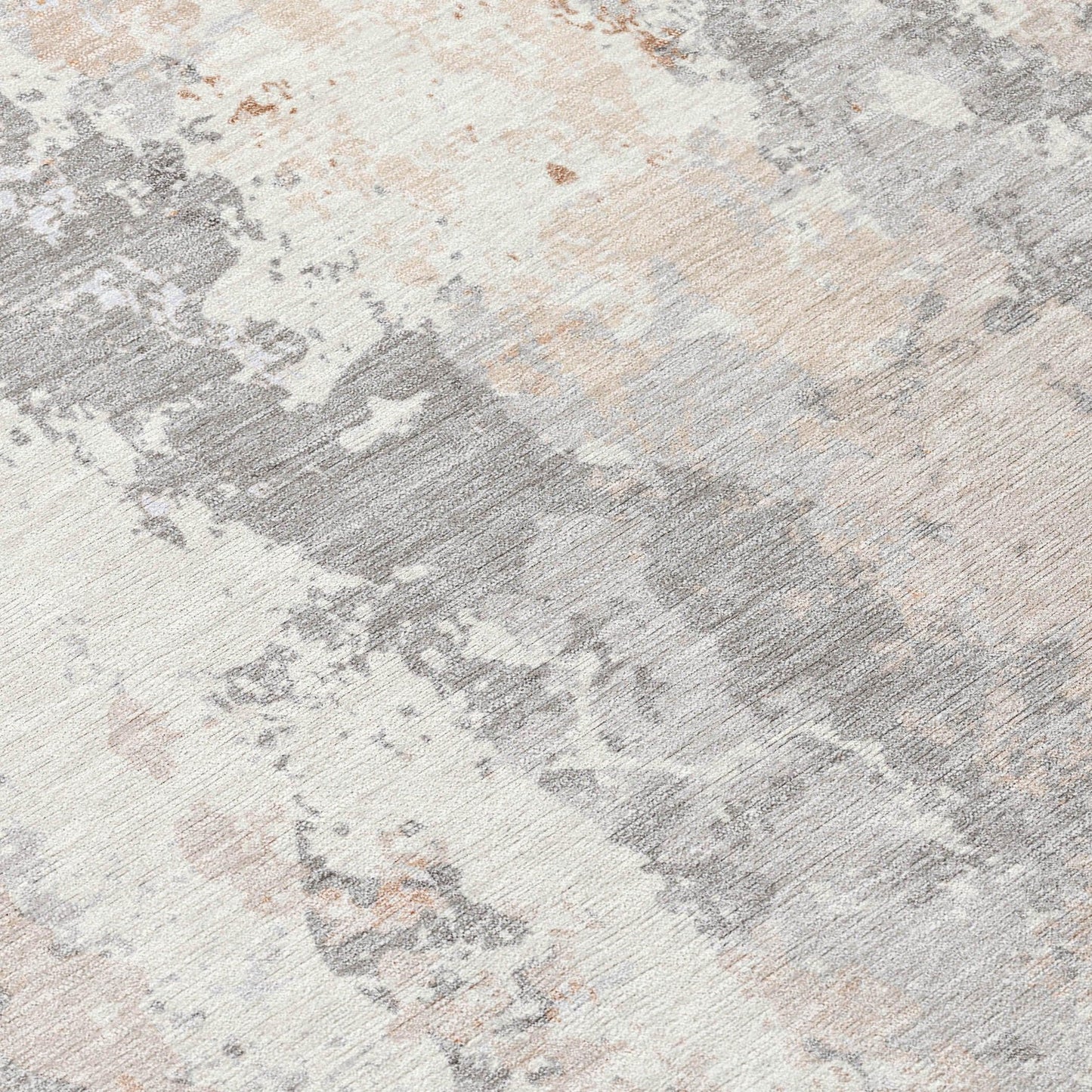 Taelara Orange Washable Indoor-Outdoor Rug