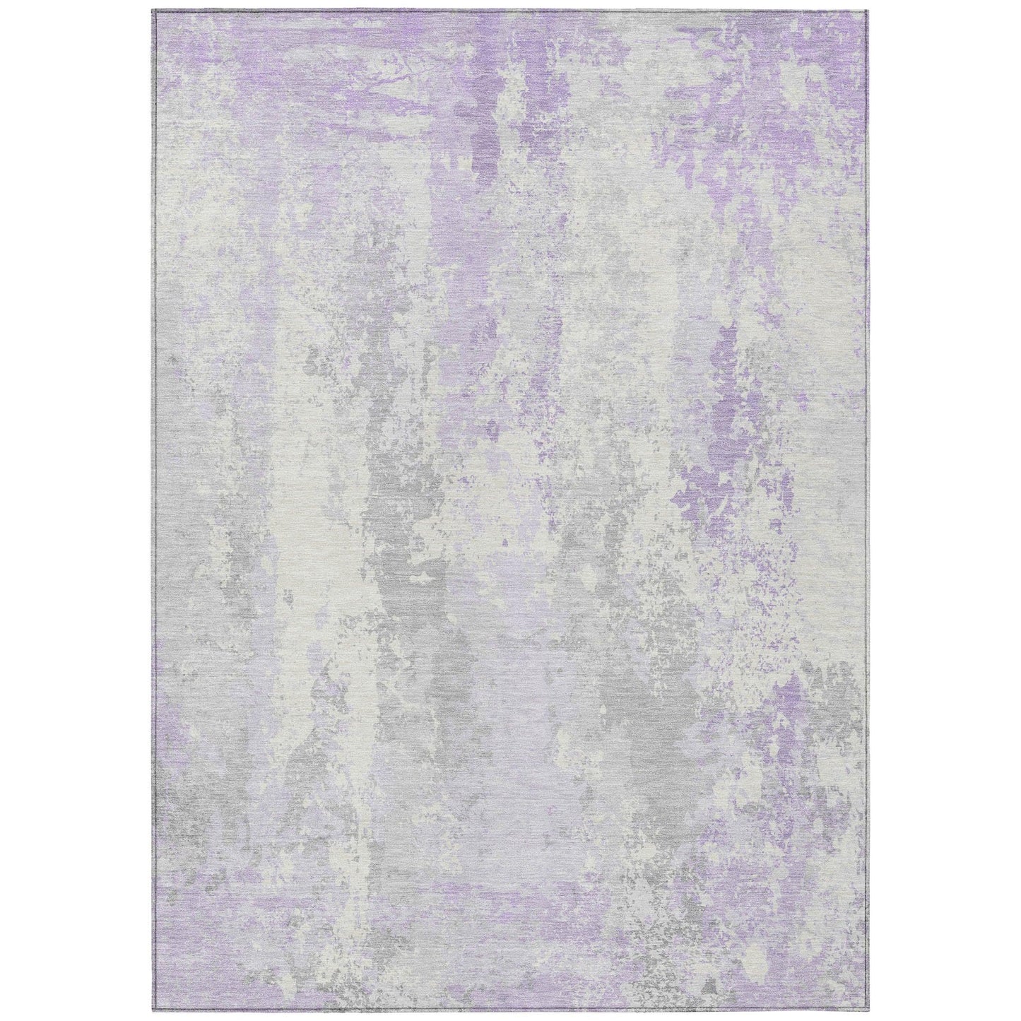 Taelara Purple Washable Indoor-Outdoor Rug