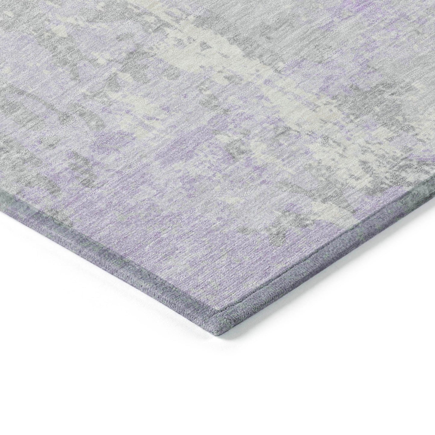 Taelara Purple Washable Indoor-Outdoor Rug