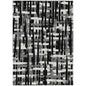 Taelaris Black Washable Indoor-Outdoor Rug