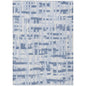 Taelaris Blue Washable Indoor-Outdoor Rug