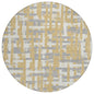 Taelaris Gold Washable Indoor-Outdoor Rug
