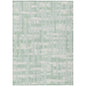 Taelaris Green Washable Indoor-Outdoor Rug