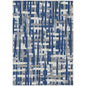 Taelaris Navy Washable Indoor-Outdoor Rug
