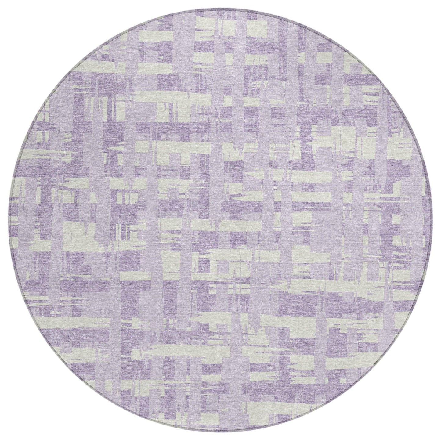 Taelaris Purple Washable Indoor-Outdoor Rug