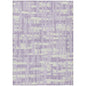 Taelaris Purple Washable Indoor-Outdoor Rug