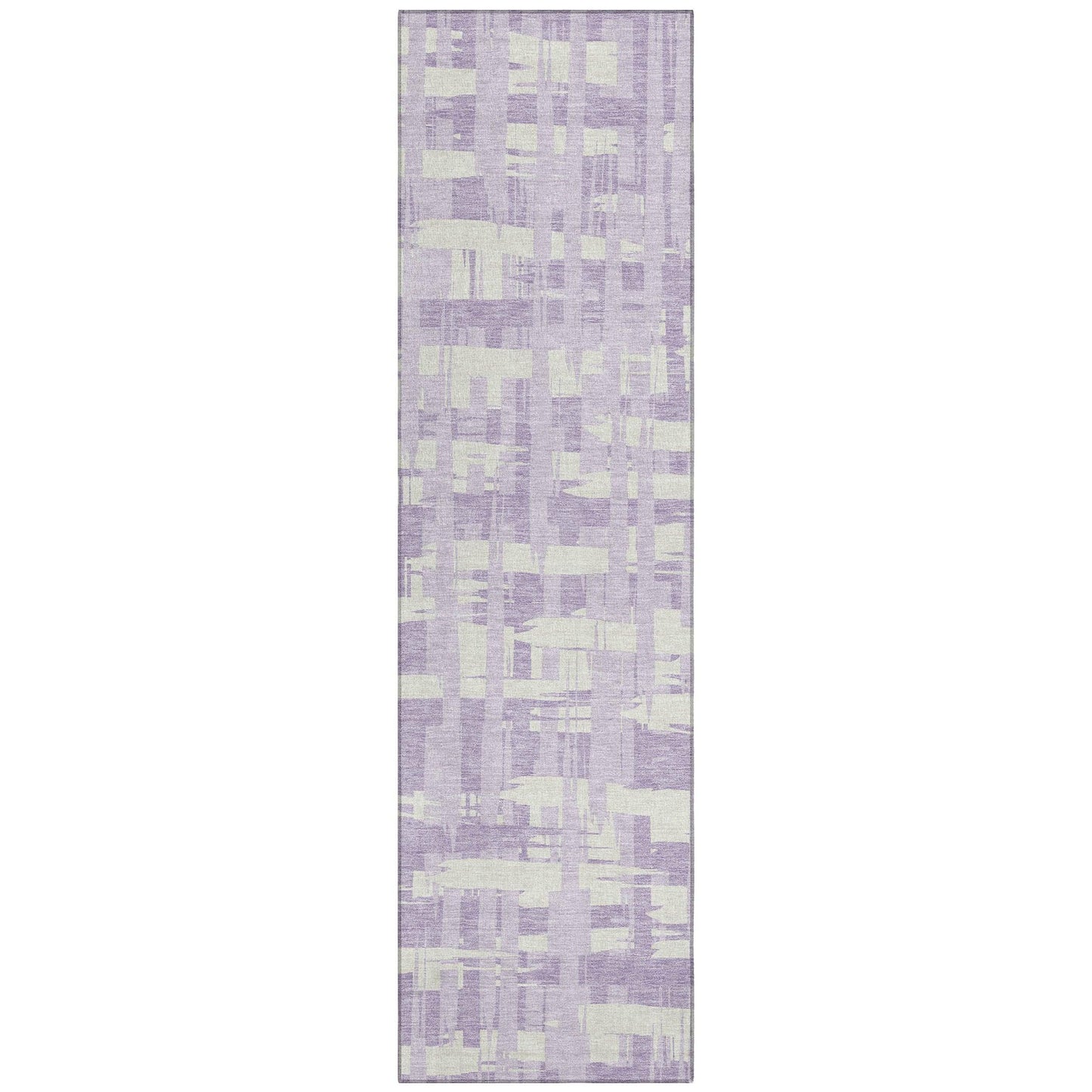 Taelaris Purple Washable Indoor-Outdoor Rug
