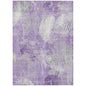 Taelas Purple Washable Indoor-Outdoor Rug