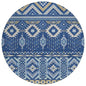Taelien Blue Washable Indoor-Outdoor Rug