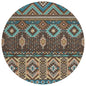Taelien Brown Washable Indoor-Outdoor Rug