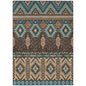 Taelien Brown Washable Indoor-Outdoor Rug