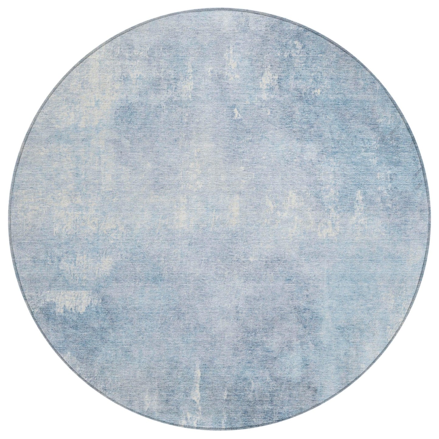 Taelion Blue Washable Indoor-Outdoor Rug