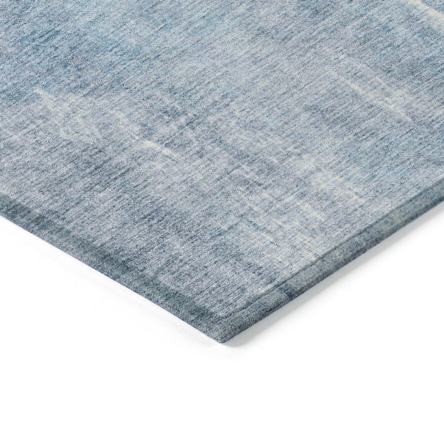 Taelion Blue Washable Indoor-Outdoor Rug