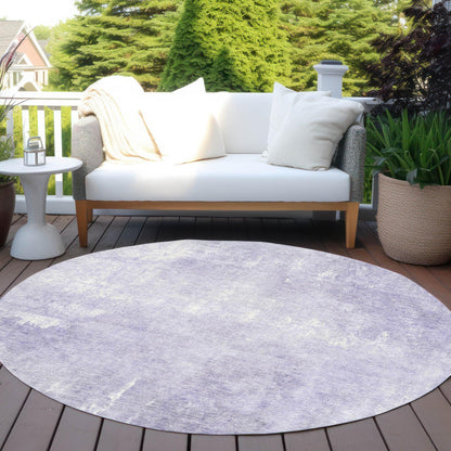 Taelion Purple Washable Indoor-Outdoor Rug