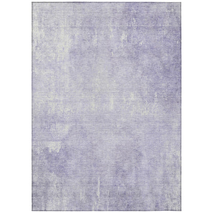 Taelion Purple Washable Indoor-Outdoor Rug