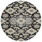 Taelira Black Washable Indoor-Outdoor Rug