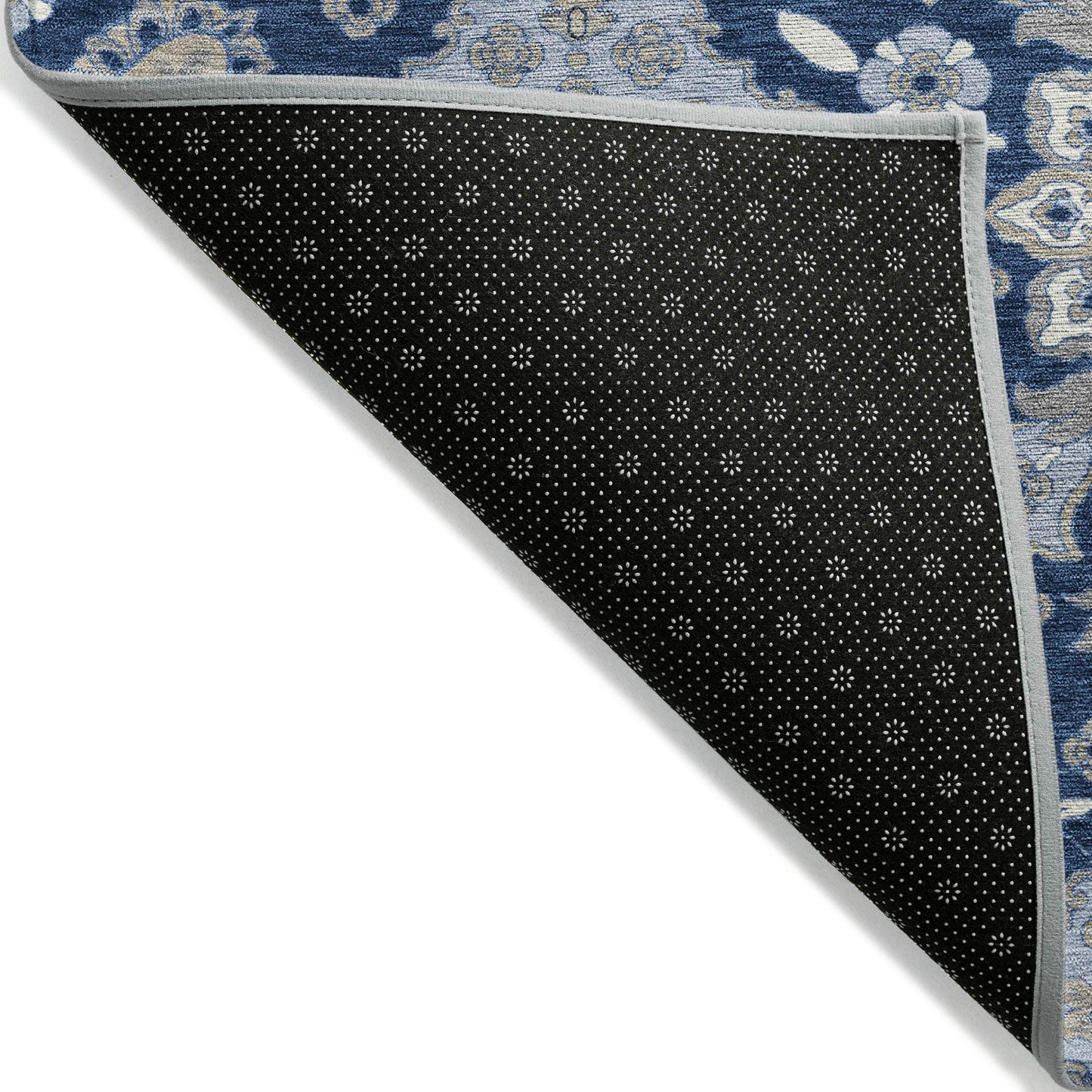 Taelira Blue Washable Indoor-Outdoor Rug