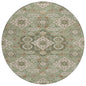 Taelira Green Washable Indoor-Outdoor Rug
