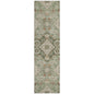 Taelira Green Washable Indoor-Outdoor Rug