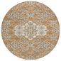 Taelira Orange Washable Indoor-Outdoor Rug