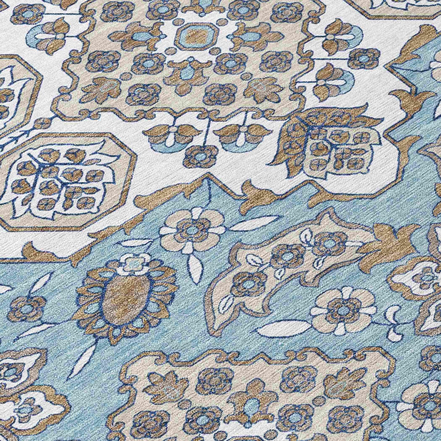 Taelira Sky Washable Indoor-Outdoor Rug