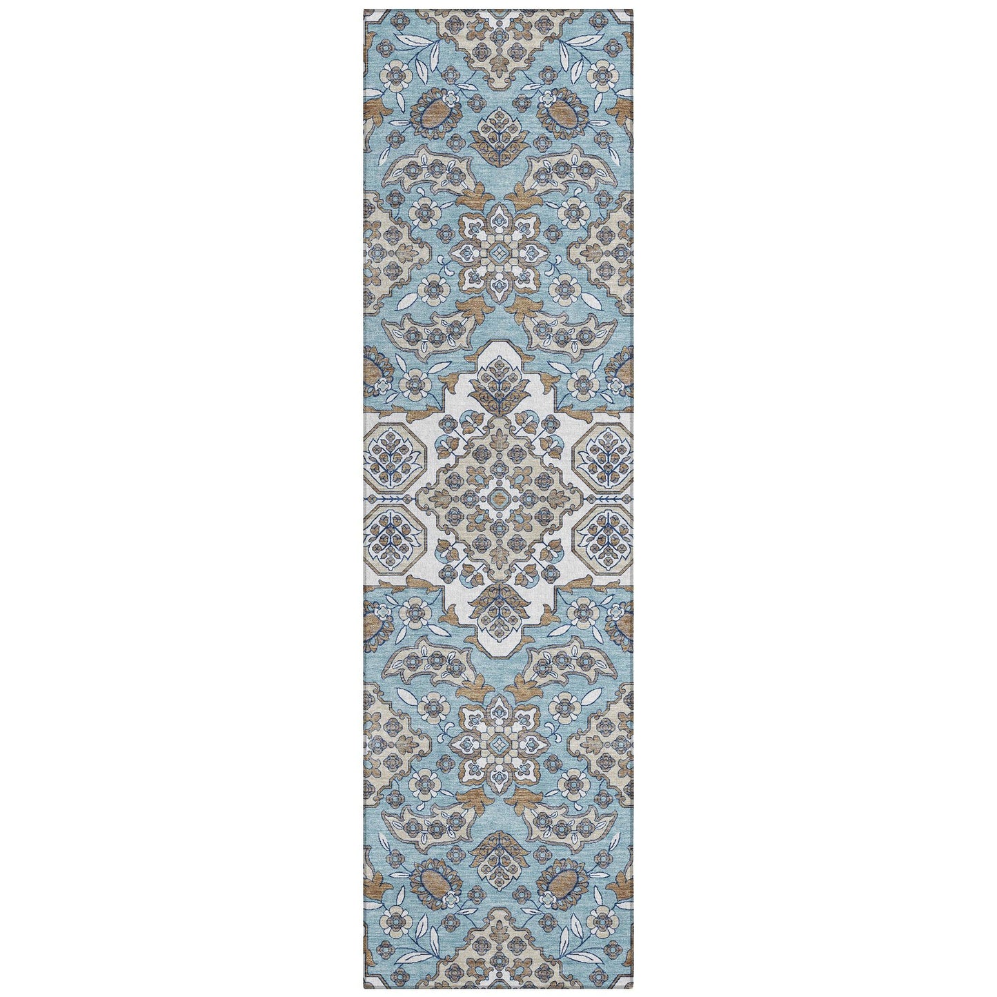 Taelira Sky Washable Indoor-Outdoor Rug