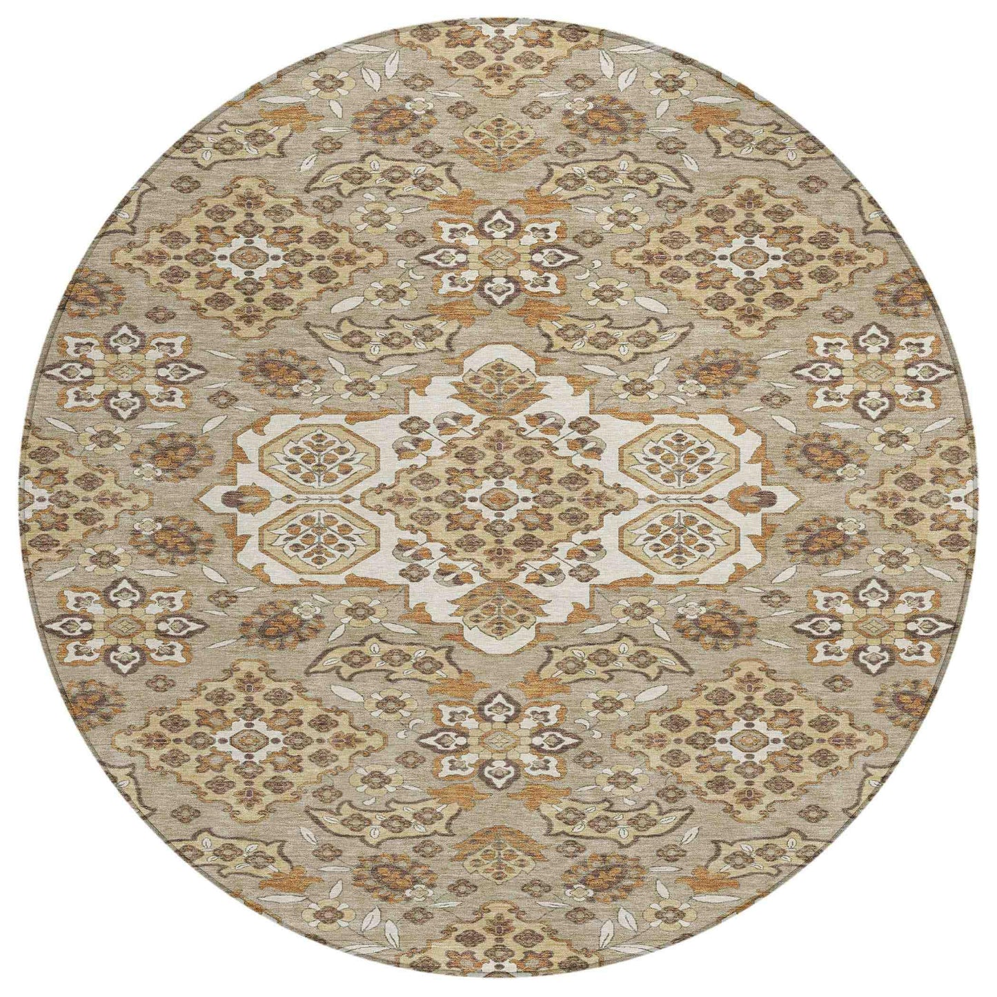 Taelira Taupe Washable Indoor-Outdoor Rug